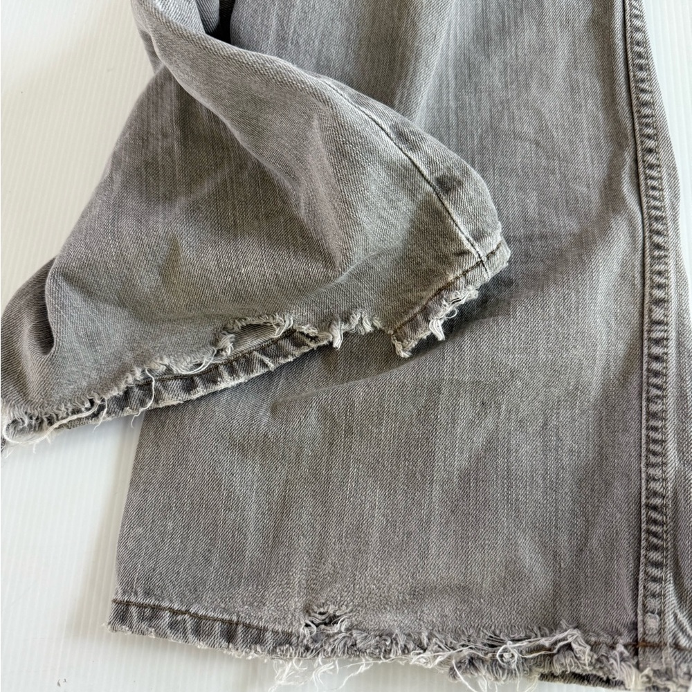 Mavi Jeans Mens 38x32 Stone Gray Matt Relaxed Straight Leg Distressed‎ - Picture 10 of 13